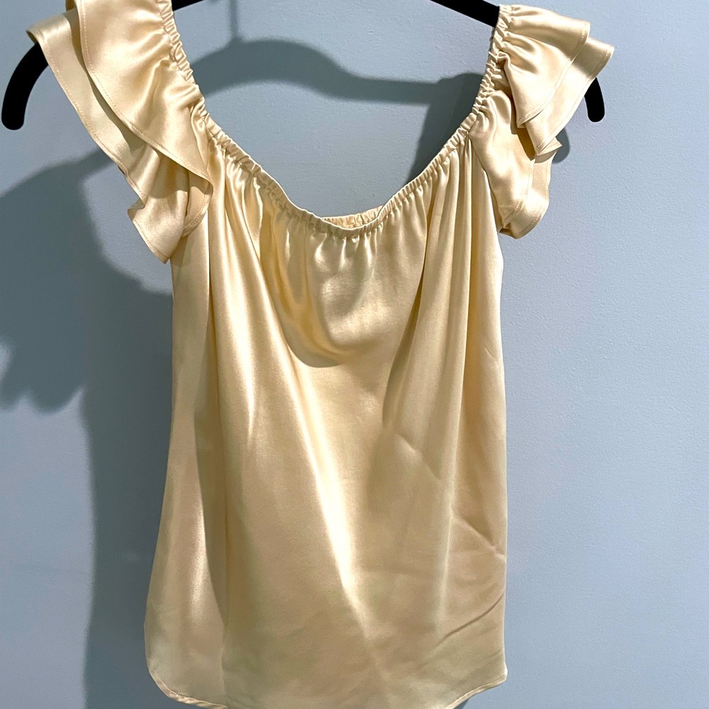 REFORMATION silk top